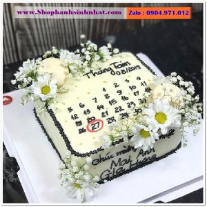 Bánh Sinh Nhật Cuốn Lịch - CL52